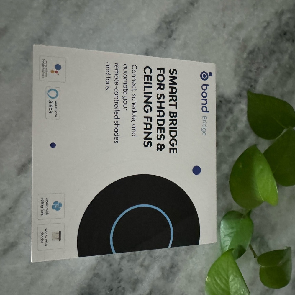 Bond smart home wifi ceiling fan and blind control